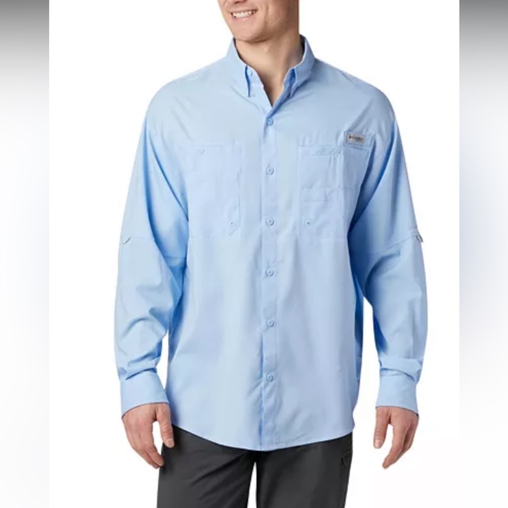 Columbia Sky Blue Long Sleeve Shirt